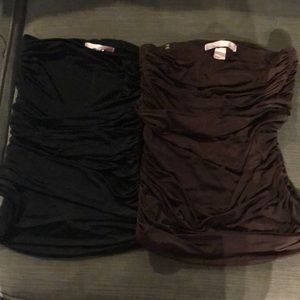 2 small body by Victoria tube tops